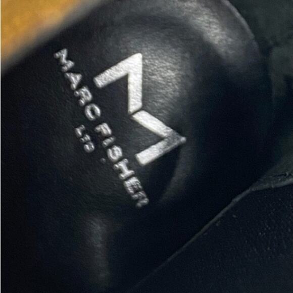 NWOT Marc Fisher 8.5 Ramio Ankle Boots Dark Natural Chelsea Leather Bootie - Picture 13 of 13